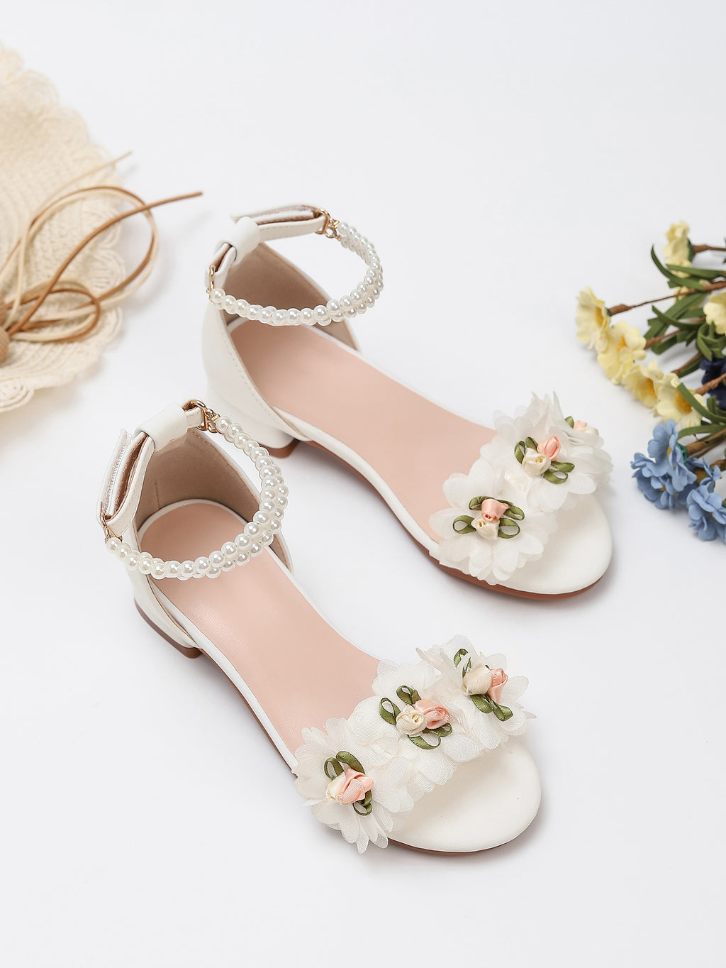 Princess Kids High Heels Shoes Kids Dress Party Leather Shoes Baby Girls Children's Shoes Enfants Wedding for Girl Gift