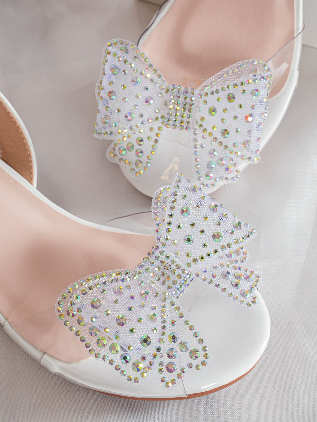 Girls' Princess Style High Heel Shoes With Shiny Star Pendant Decoration, Suitable For Dress And Birthday Party