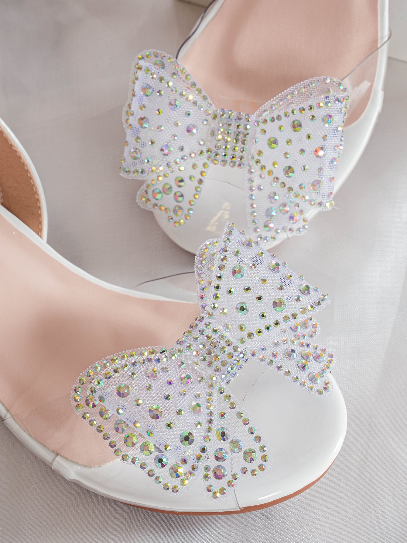 Girls' Princess Style High Heel Shoes With Shiny Star Pendant Decoration, Suitable For Dress And Birthday Party