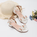 Princess Kids High Heels Shoes Kids Dress Party Leather Shoes Baby Girls Children's White Shoes Enfants Wedding for Girl Gift