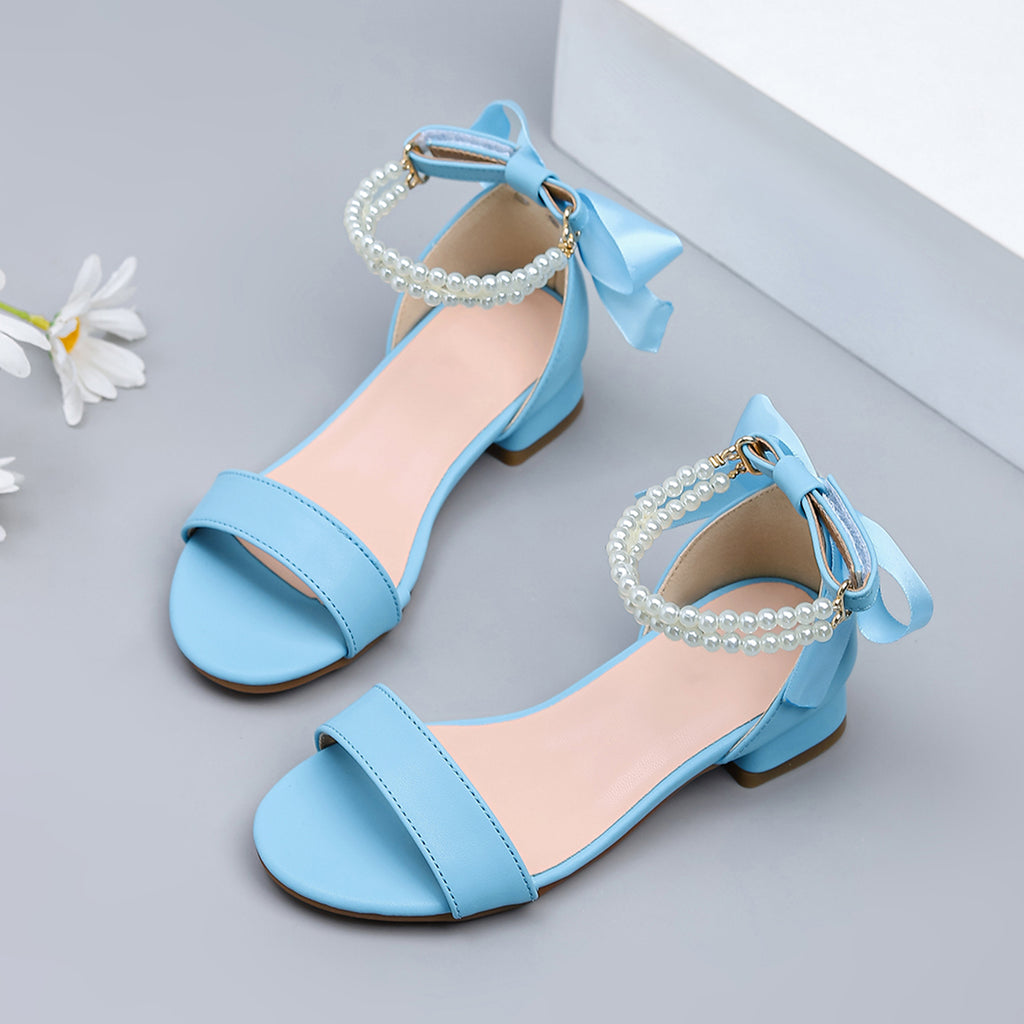 Girls' Princess Style High Heel Shoes With Shiny Star Pendant Decoration, Suitable For Dress And Birthday Party