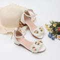Princess Kids High Heels Shoes Kids Dress Party Leather Shoes Baby Girls Children's Shoes Enfants Wedding for Girl Gift