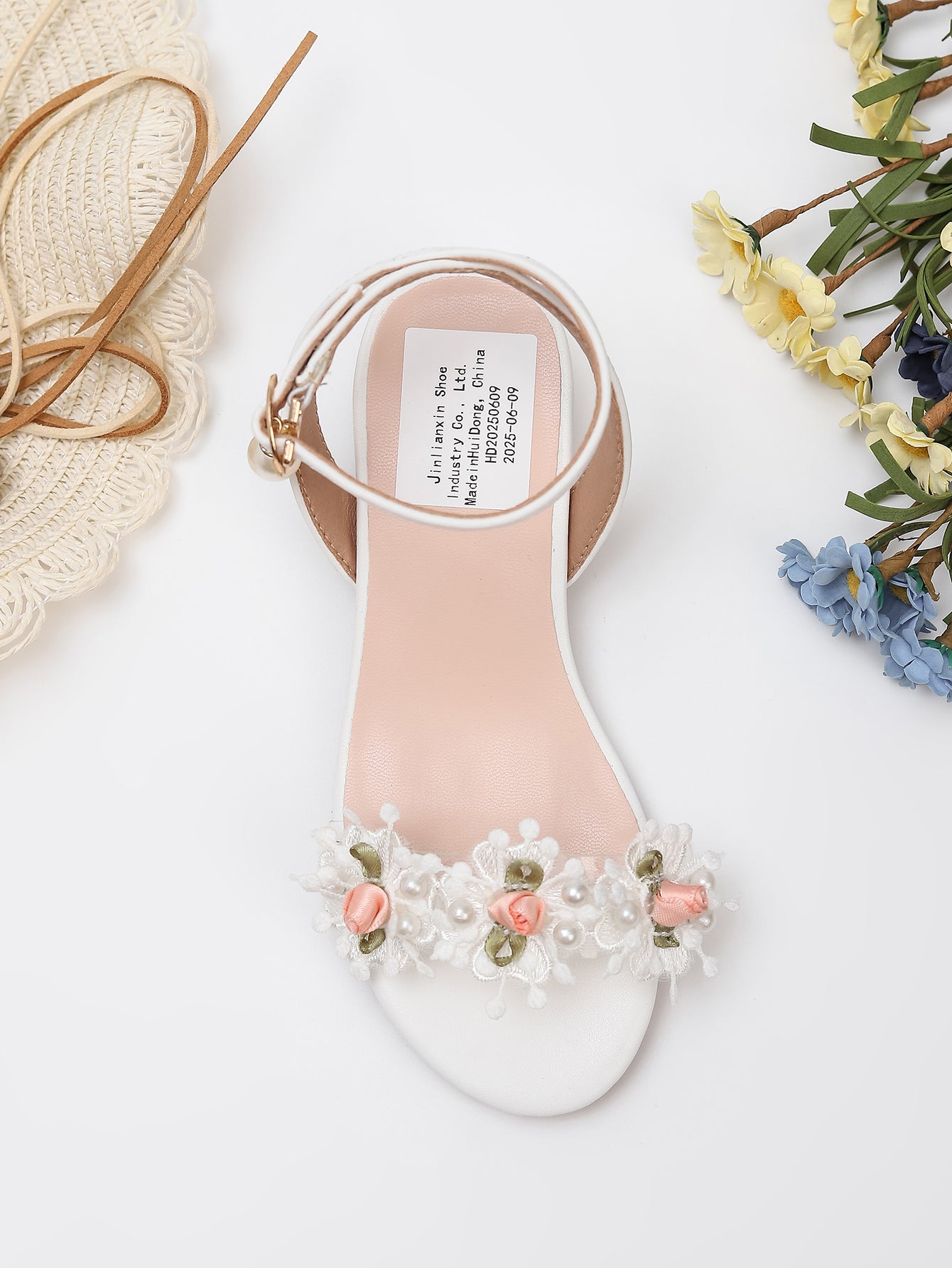 Princess Kids High Heels Shoes Kids Dress Party Leather Shoes Baby Girls Children's White Shoes Enfants Wedding for Girl Gift