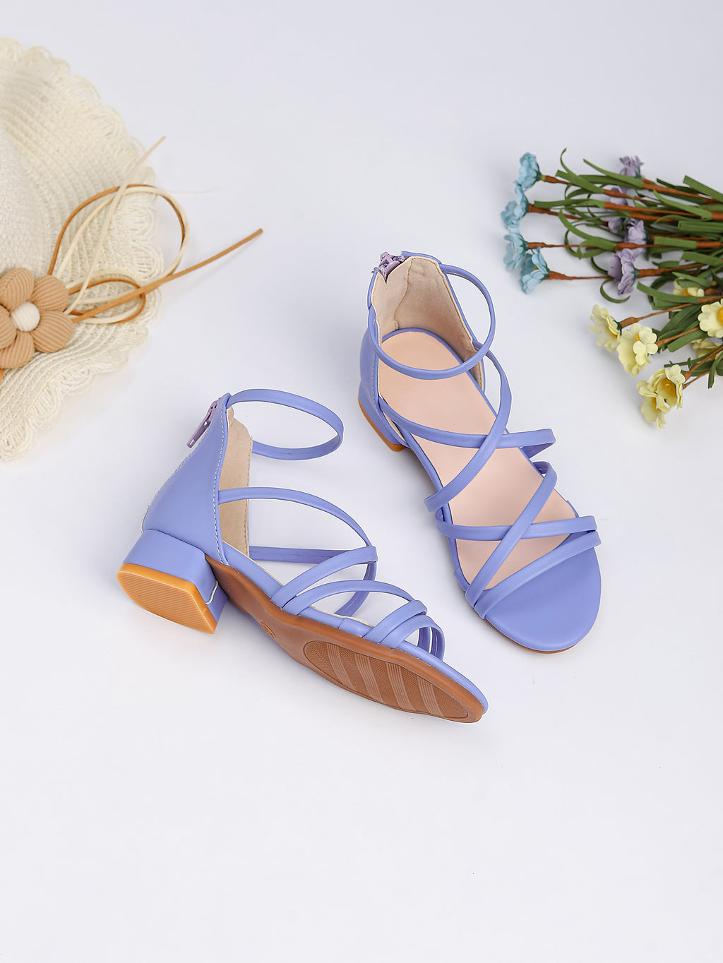 Princess Kids High Heels Shoes Kids Dress Party Leather Shoes Baby Girls Children's Shoes Enfants Wedding for Girl Gift