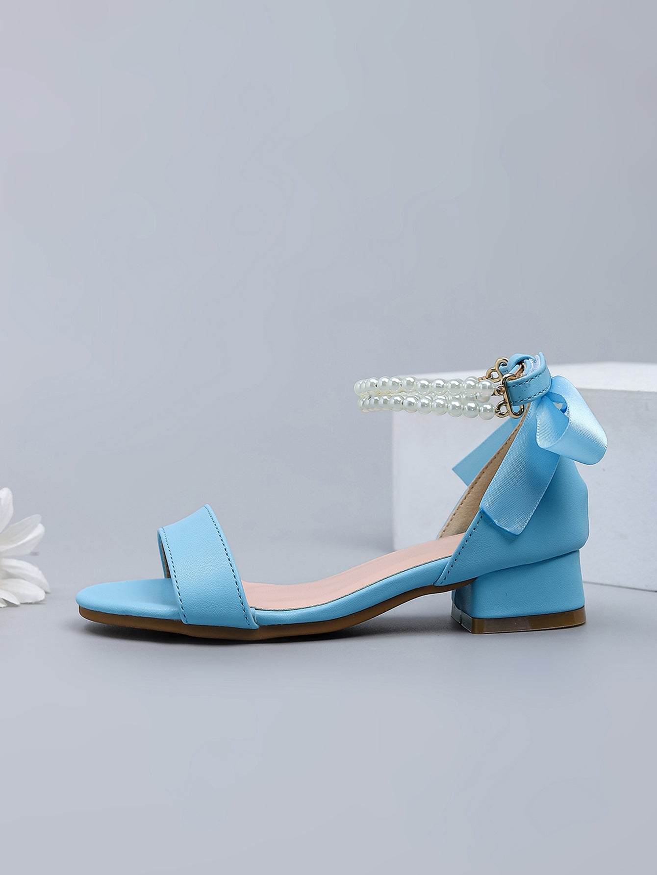 Girls' Princess Style High Heel Shoes With Shiny Star Pendant Decoration, Suitable For Dress And Birthday Party