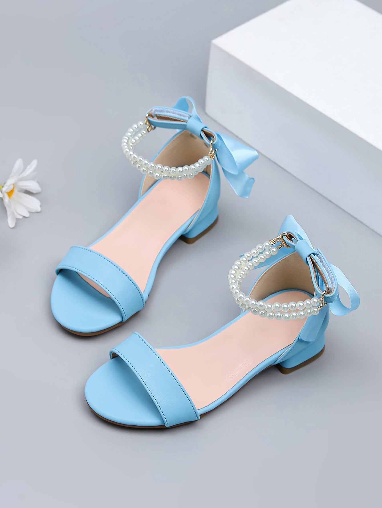 Girls' Princess Style High Heel Shoes With Shiny Star Pendant Decoration, Suitable For Dress And Birthday Party