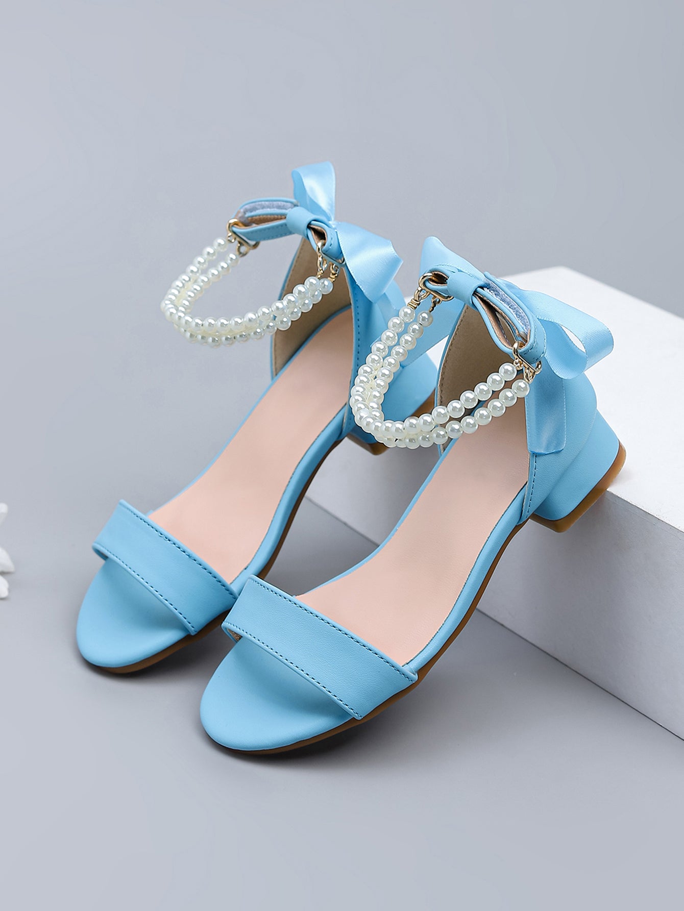 Princess Kids High Heels Shoes Kids Dress Party Leather Shoes Baby Girls Children's Shoes Enfants Wedding for Girl Gift