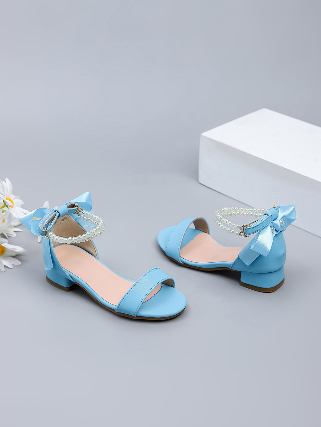 Girls' Princess Style High Heel Shoes With Shiny Star Pendant Decoration, Suitable For Dress And Birthday Party