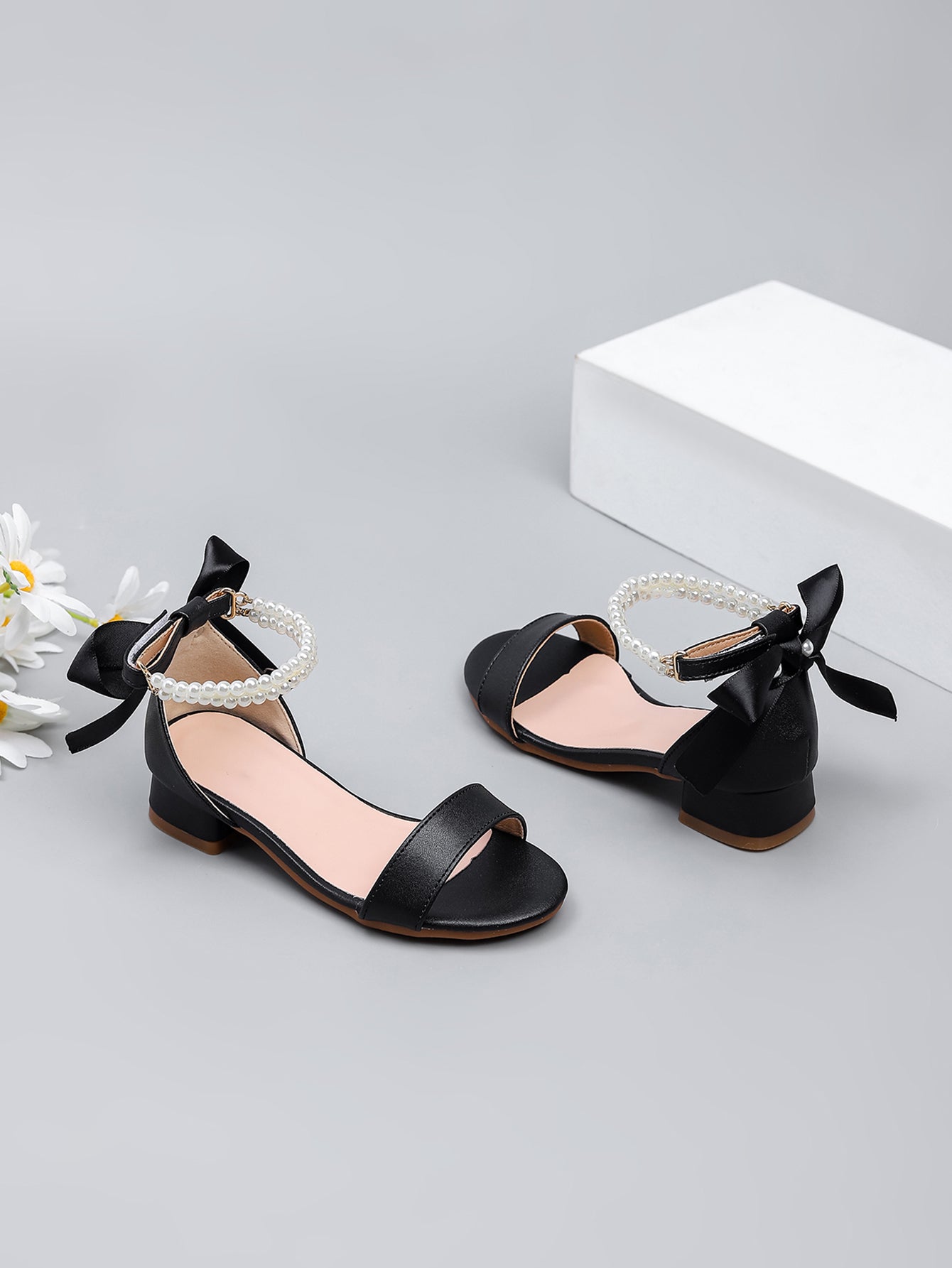 Princess Kids High Heels Shoes Kids Dress Party Leather Shoes Baby Girls Children's Shoes Enfants Wedding for Girl Gift