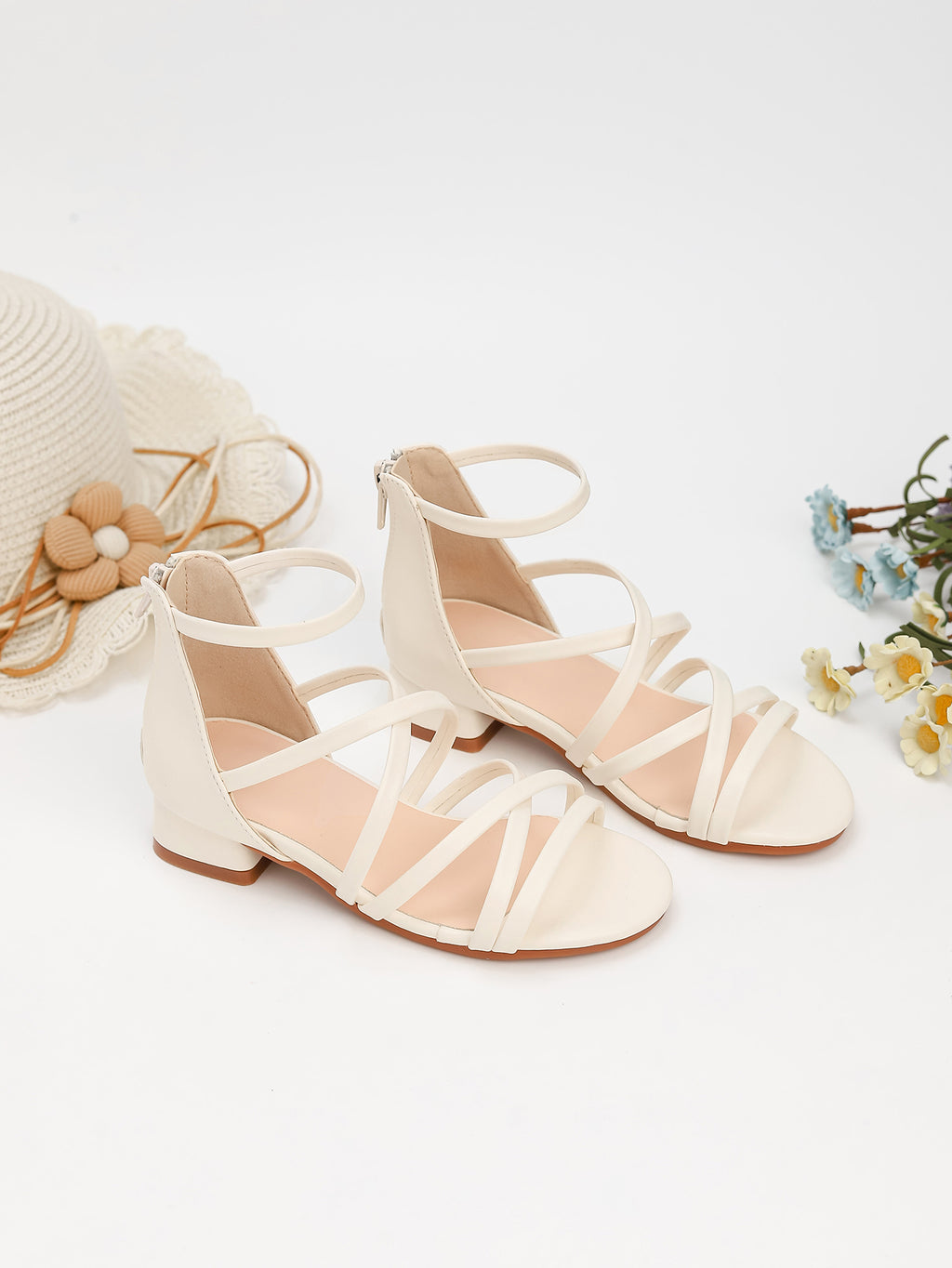 Princess Kids High Heels Shoes Kids Dress Party Leather Shoes Baby Girls Children's Shoes Enfants Wedding for Girl Gift