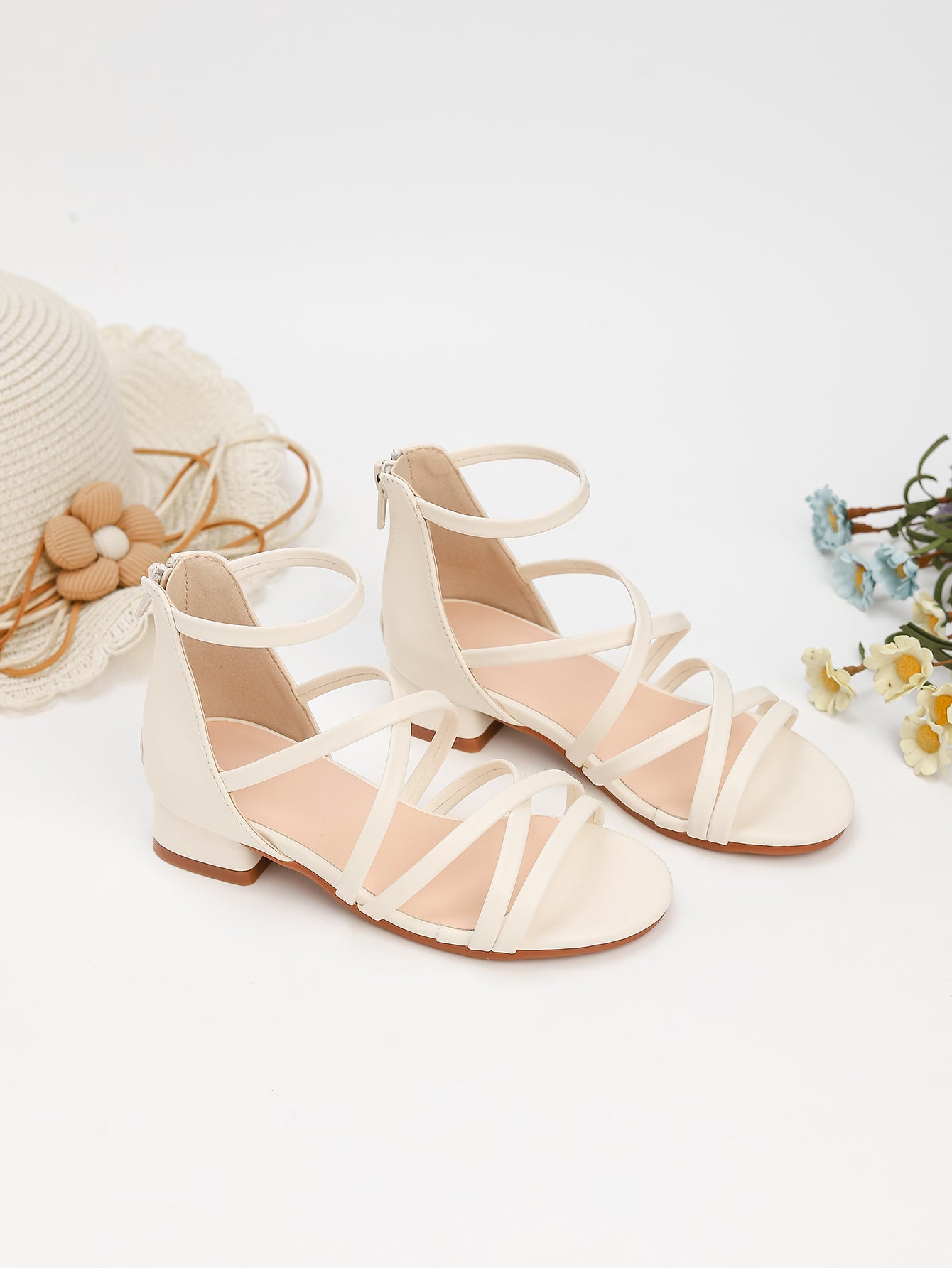 Princess Kids High Heels Shoes Kids Dress Party Leather Shoes Baby Girls Children's Shoes Enfants Wedding for Girl Gift